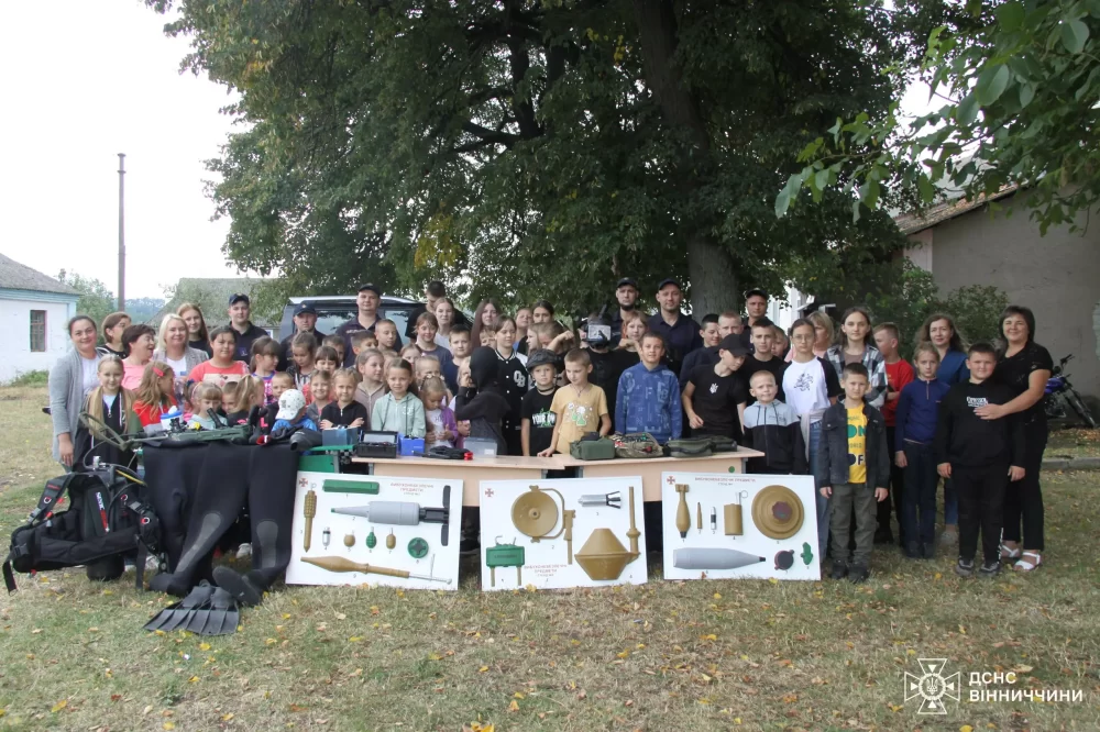 На Вінниччині рятувальники продовжують проводити превентивну роботу з дітьми