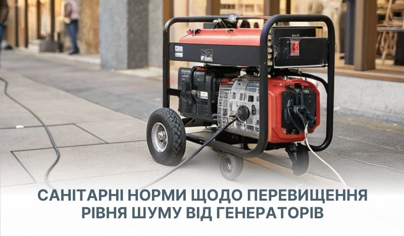 «Санітарні норми щодо перевищення рівня шуму від генераторів»